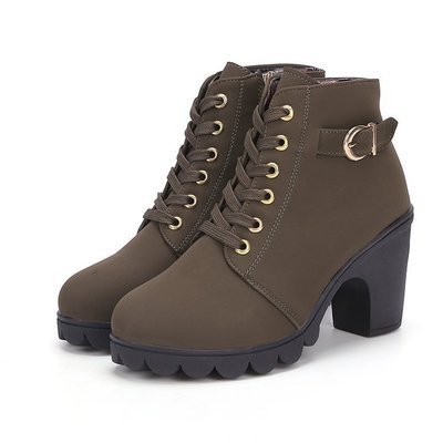 Women's thick heel boots