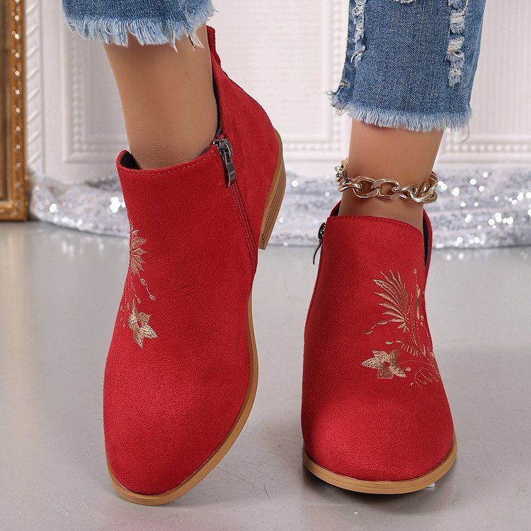 High Heel Pointed Ankle Boots Women