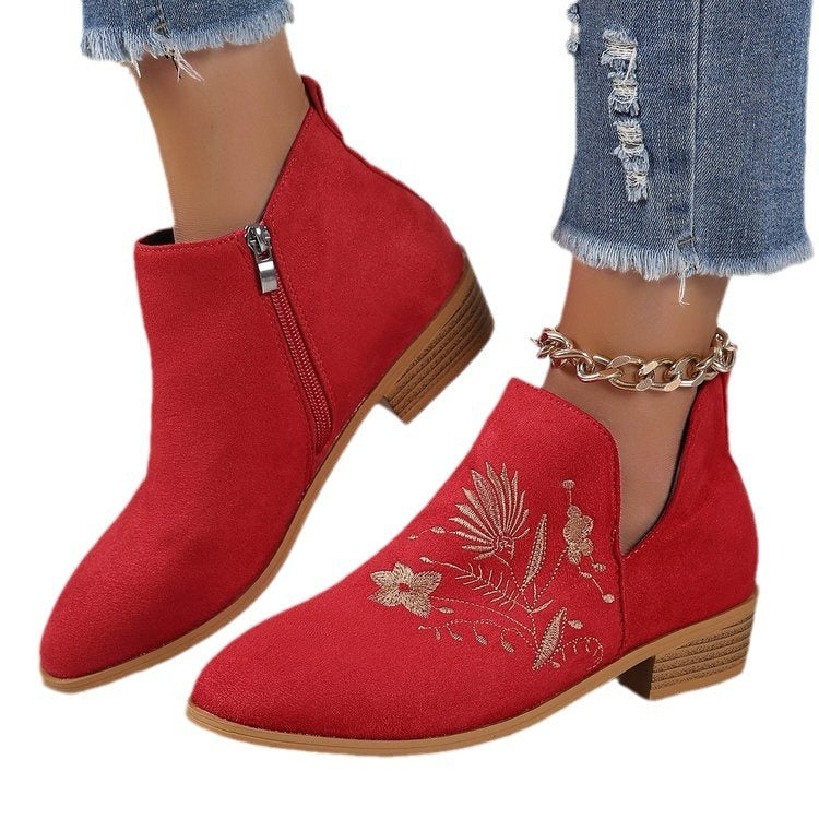 High Heel Pointed Ankle Boots Women