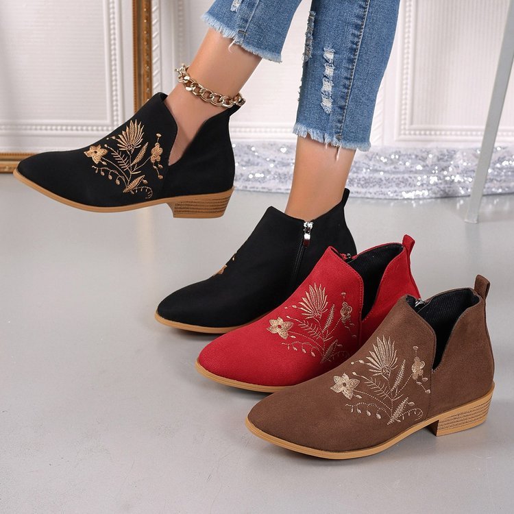 High Heel Pointed Ankle Boots Women